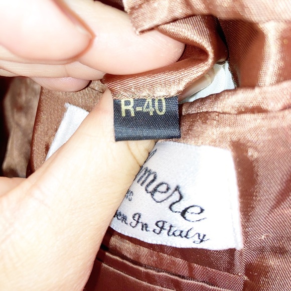 VTG Cashmere Wool Men's blazer CHRISTIAN AUJARD SZ: X-Large (40R in Men) - Picture 8 of 9